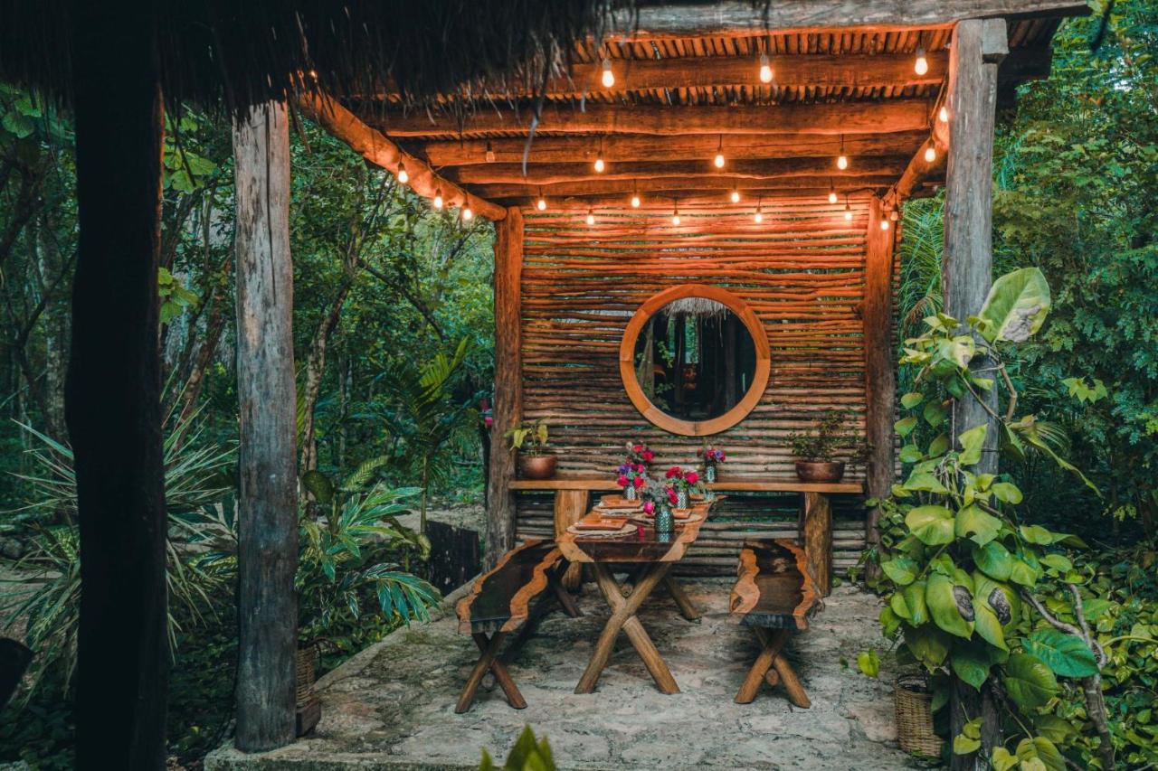 Madre Tierra Eco Habitat ξενώνας Puerto Morelos Εξωτερικό φωτογραφία