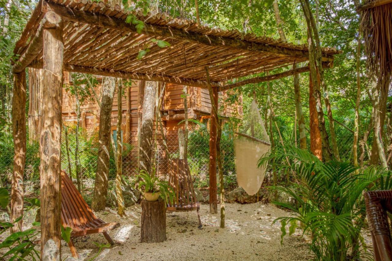 Madre Tierra Eco Habitat ξενώνας Puerto Morelos Εξωτερικό φωτογραφία