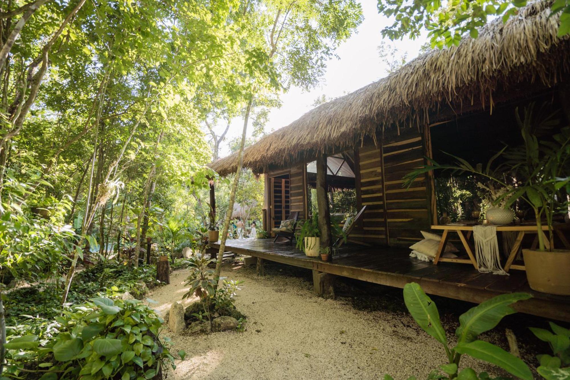 Madre Tierra Eco Habitat ξενώνας Puerto Morelos Εξωτερικό φωτογραφία