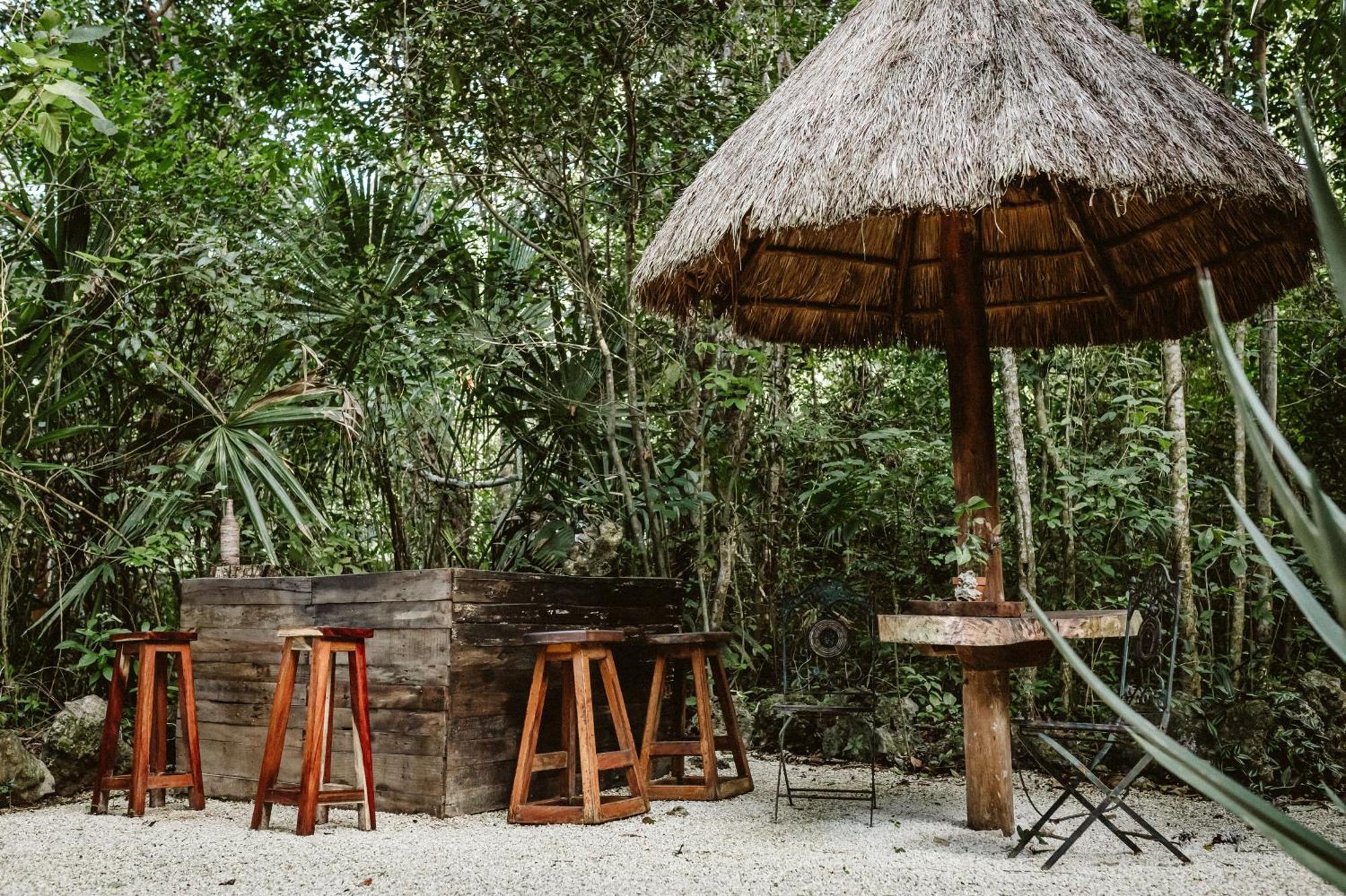 Madre Tierra Eco Habitat ξενώνας Puerto Morelos Εξωτερικό φωτογραφία