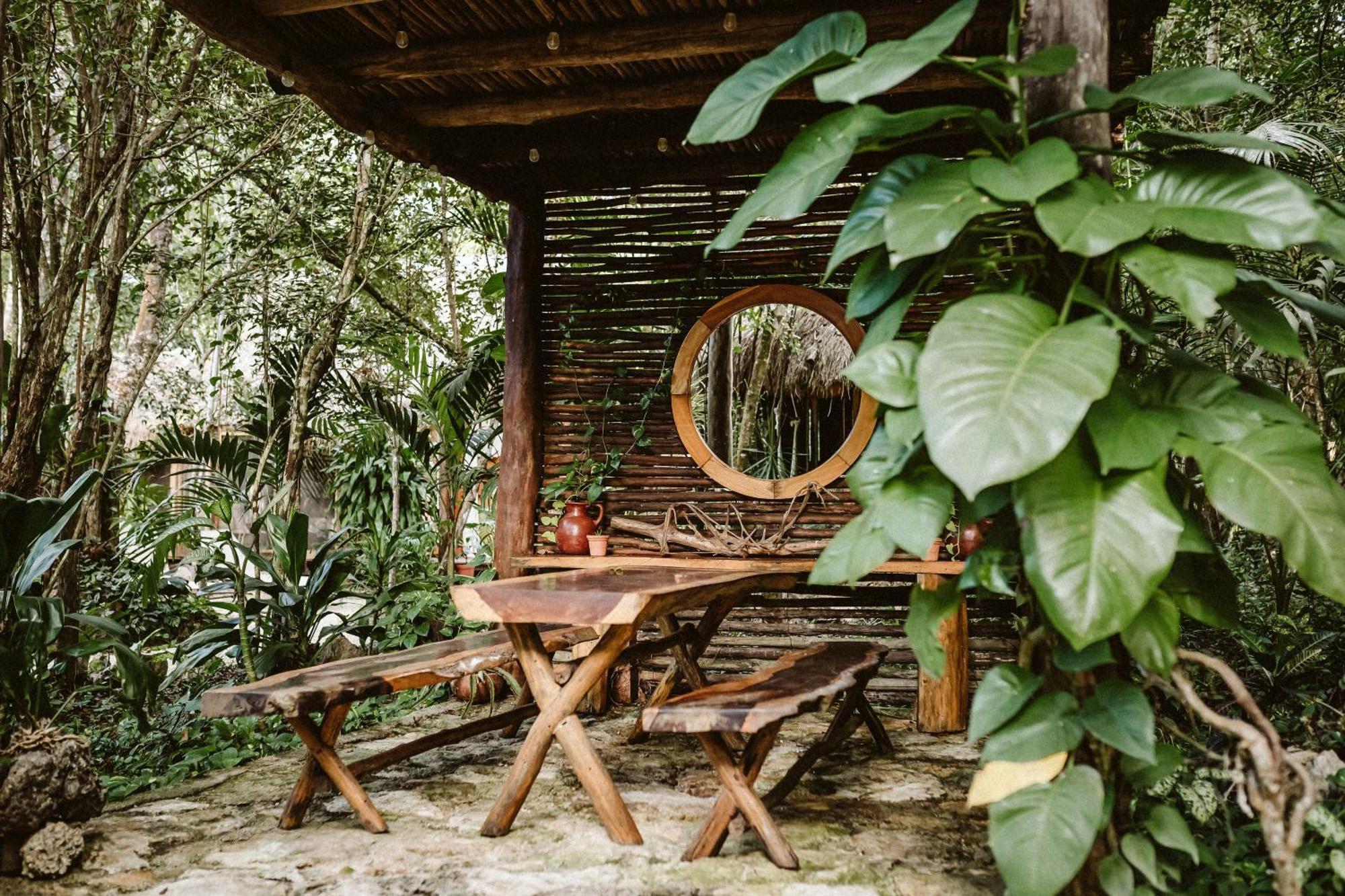 Madre Tierra Eco Habitat ξενώνας Puerto Morelos Εξωτερικό φωτογραφία