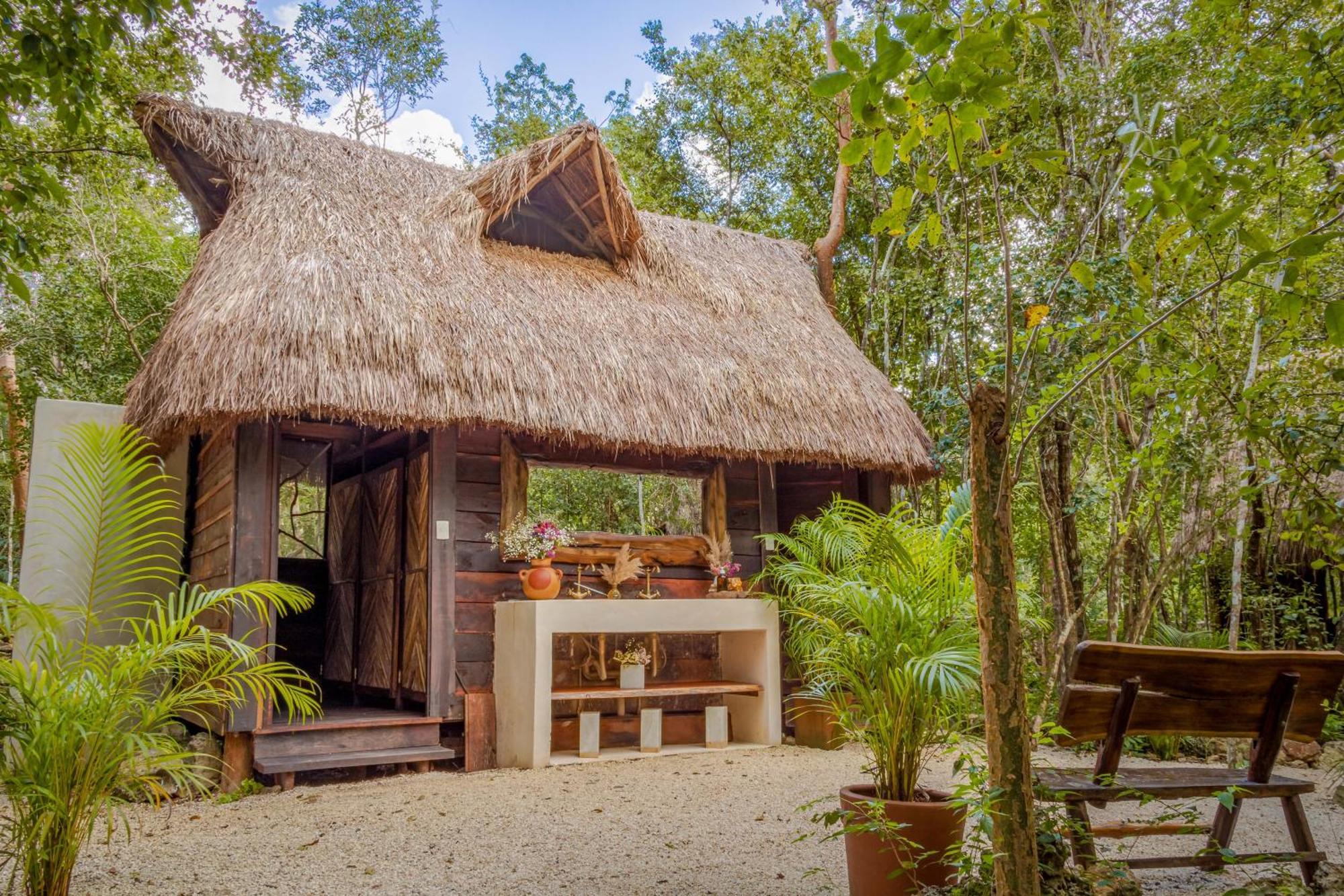 Madre Tierra Eco Habitat ξενώνας Puerto Morelos Εξωτερικό φωτογραφία